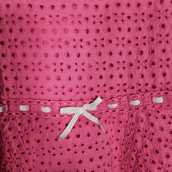 The Children's Place Pink Eyelet Dress Girls Size 10 - Picture 4 of 12